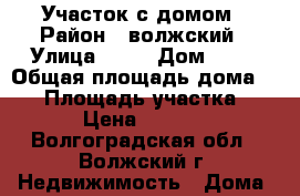 Участок с домом › Район ­ волжский › Улица ­ 13 › Дом ­ 42 › Общая площадь дома ­ 25 › Площадь участка ­ 541 › Цена ­ 500 000 - Волгоградская обл., Волжский г. Недвижимость » Дома, коттеджи, дачи продажа   